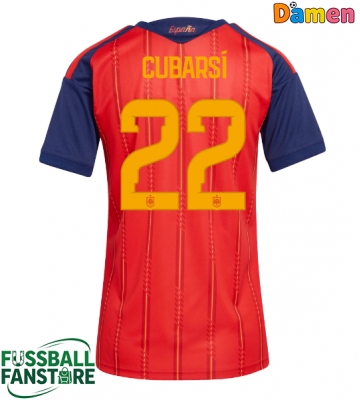 Spanien Pau Cubarsi #22 Replik Heimtrikot Damen WM 2026 Kurzarm